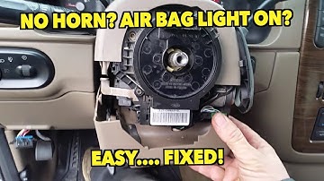 No Horn? Flashing Air Bag Light? EASY~ClockSpring Replacement. 02-05 Explorer.