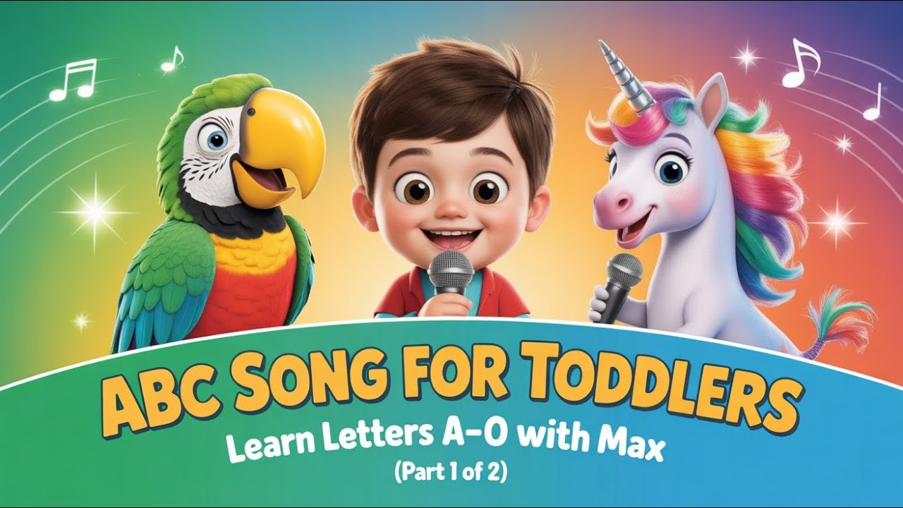 🔤 ABC Song for Toddlers 🎵 Learn Letters A-O with Max in the Magic Forest (Part 1 of 2)