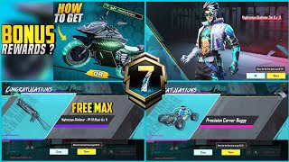 A7 Royal Pass Free Max Out | Free Upgraded Bizon Skin | New Vehicle Skin | Bonus Rewards ? PUBGM screenshot 4