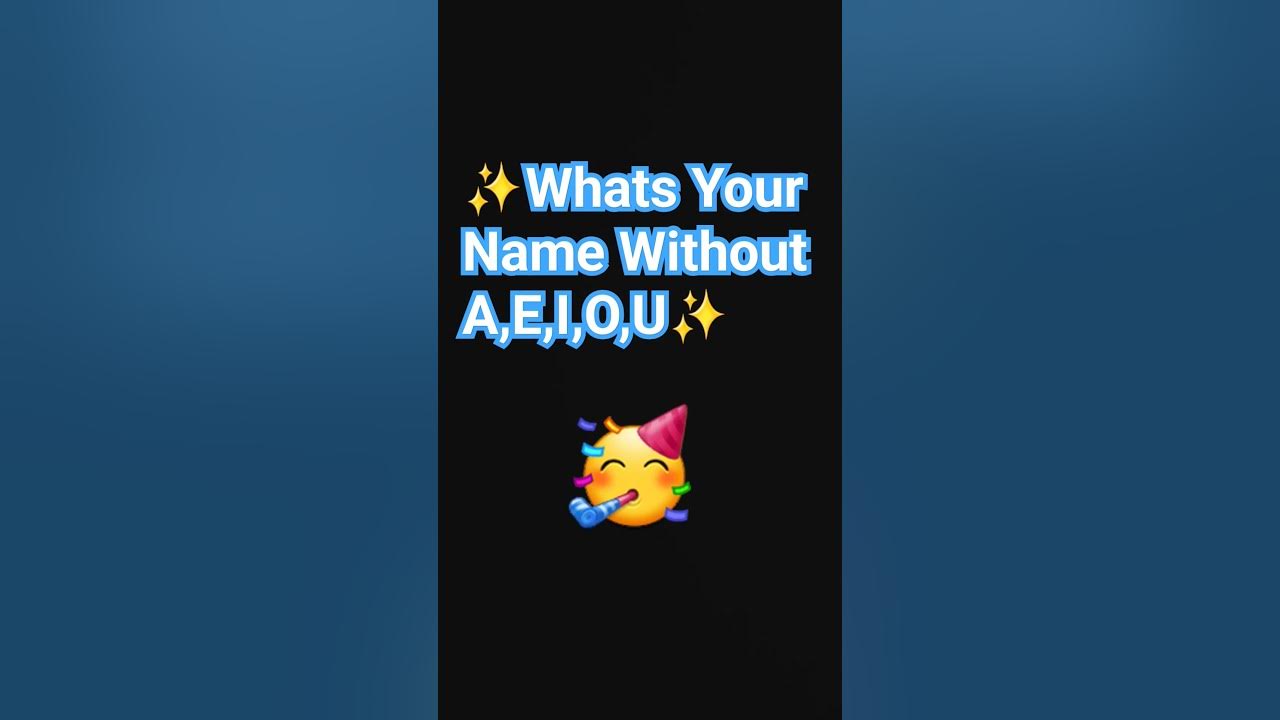 Any Word Without A E I O Or U