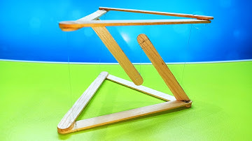How to make Anti Gravity Tensegrity Floating Suspension Structure with Popsicle Sticks