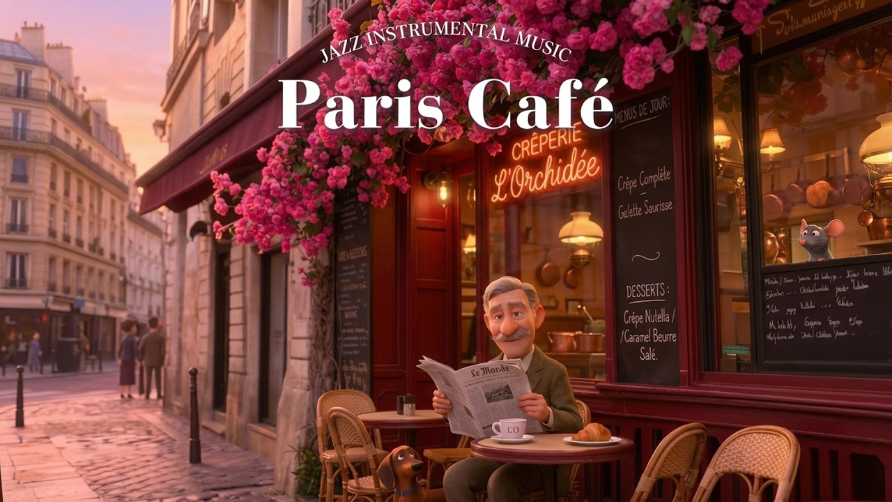 𝐏𝐀𝐑𝐈𝐒 𝐂𝐀𝐅𝐄́ 🥐 French Instrumental Music — Relaxing Playlist | Guitar, Accordion and Piano
