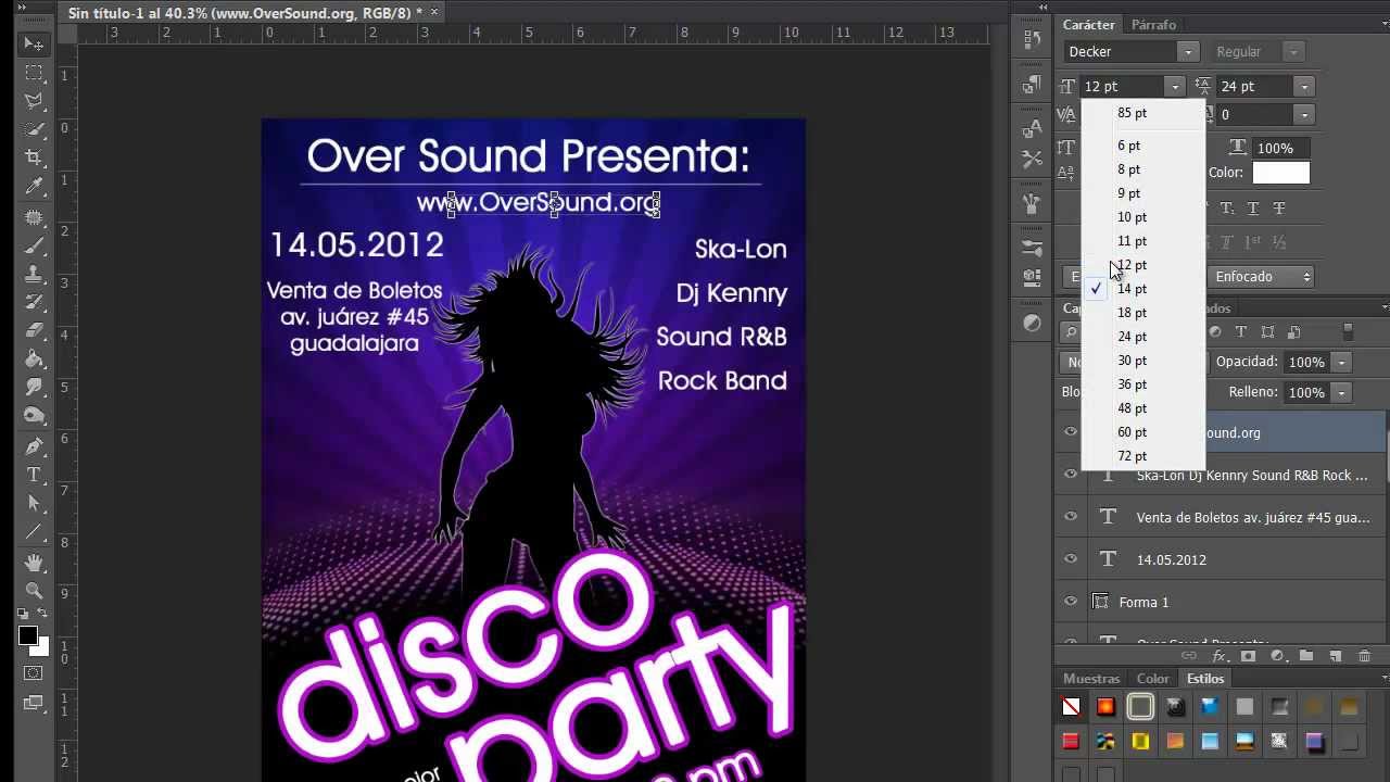 Crear un Flyer para evento Photoshop CS6 by Yanko0 - YouTube