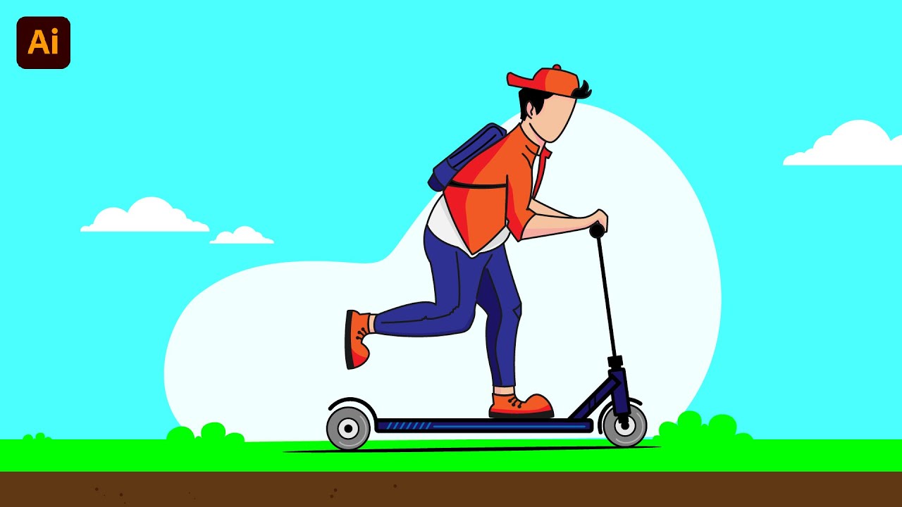 Vector Character Designing Tutorial in Adobe Illustrator for Beginners ...