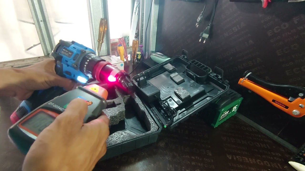 Bor cordless 16.8v DMS Tools kepala Kuyang