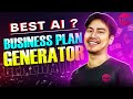 Business plan generator  how to write a business plan using ai