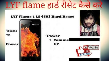 Hard Reset Reliance Jio 4G LYF LS 4503 FLAME 1 Android Mobile Pattern Lock By VikuTechNews