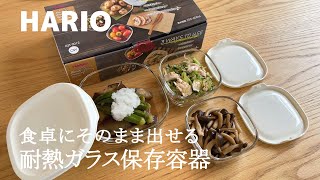 sub）HARIO耐熱ガラス製保存容器｜差し入れおかず作りと独り言｜暮らしの道具｜購入品紹介