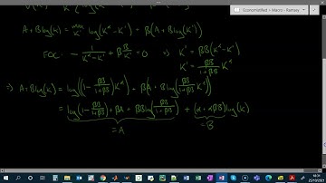 Ramsey model: Solving with dynamic programming