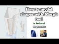 How to model shapes with Morph tool in Archicad