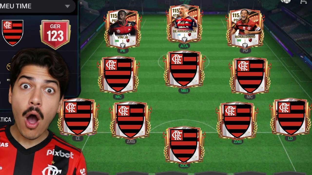 MONTEI O MELHOR TIME DO FLAMENGO NO FC MOBILE 26!