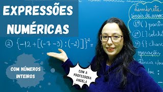 EXPRESSÕES NUMÉRICAS COM FRAÇÕES - Com a prof. Gis 