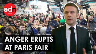 Angry French Farmers Storm Into Agriculture Fair Ahead Of Macron's Visit