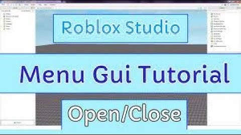 How to make a open close GUI in roblox studio WORKING 2023