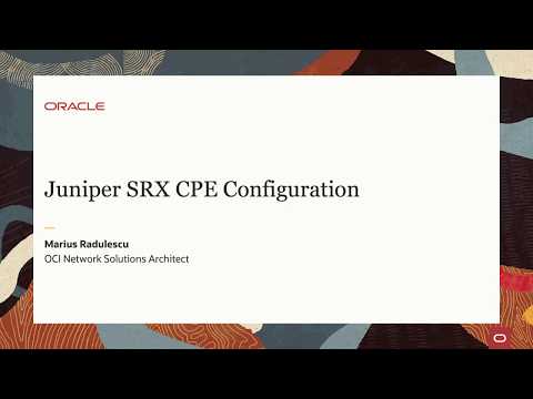 Juniper SRX CPE Configuration