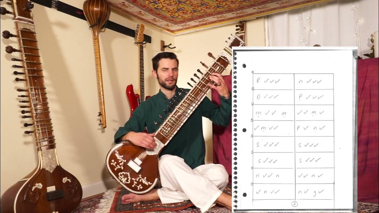 21 Bhimpalasi Sitar Lesson Series. Jhalla in Bhimpalasi YouTube