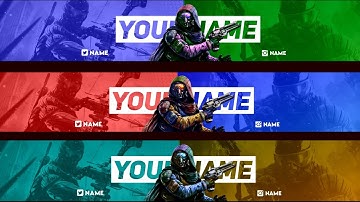 How to Make Gaming YouTube Channel Banner on Android || Pixellab Gaming Banner Template