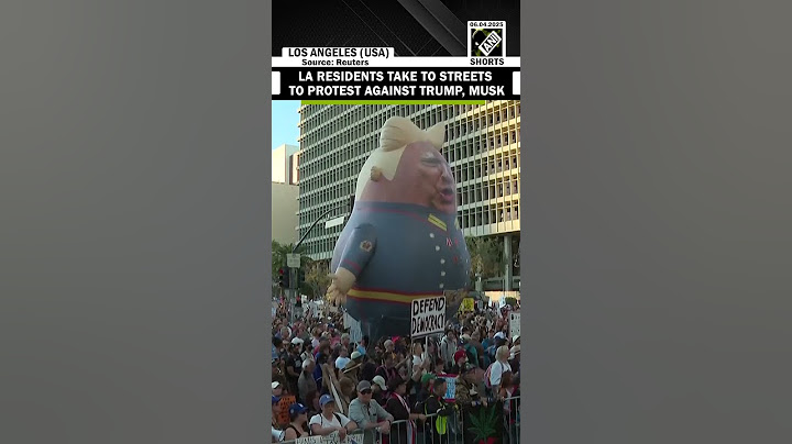 Thousands protest against US President Donald Trump, DOGE Boss Elon Musk in Los Angeles