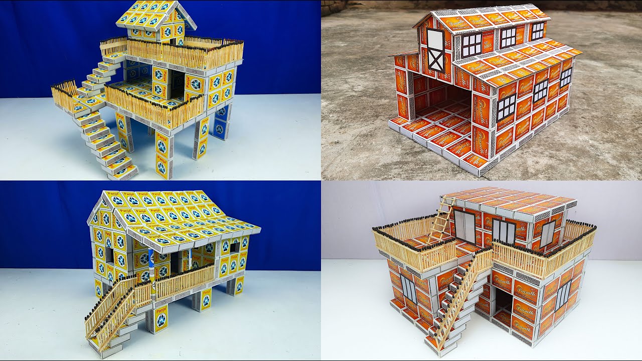 4 Amazing Matchbox House DIY Matchbox House Compilation YouTube