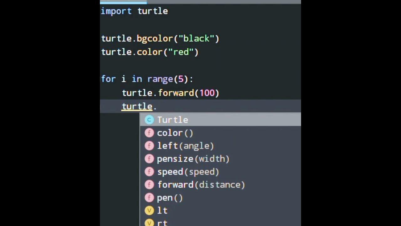 HOW TO DRAW SQUARE USING TURTLE PYTHON |LEARINFLOW#education # ...