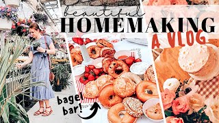 Homemaking Vlog: bagel bar, modest clothing try-on, gardening + a flop? | Mennonite Mom Life