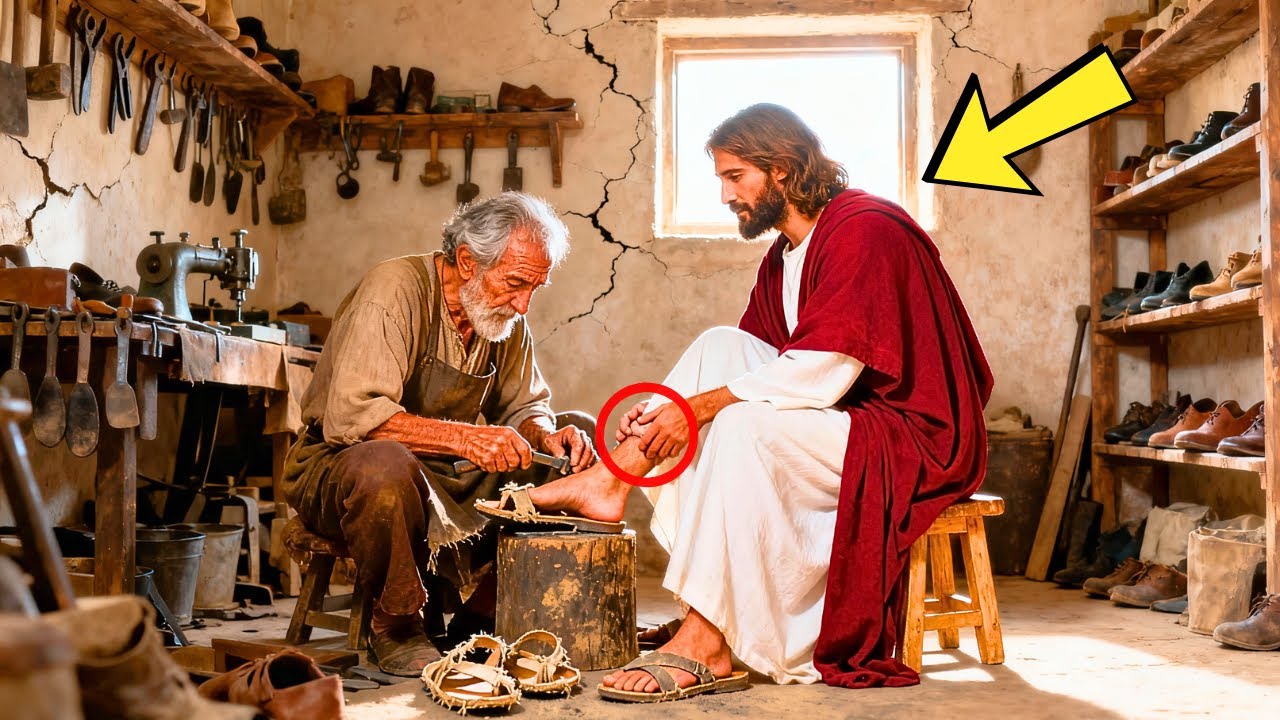 UN ZAPATERO POBRE REPARÓ LAS SANDALIAS DE UN DESCONOCIDO... PERO ERA JESÚS EN PERSONA...