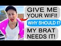 r/Entitledparents "KAREN DEMANDS TO USE MY WIFI!"