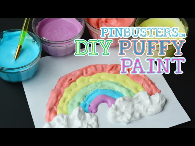 DIY Painted Rainbow Rocks using Puffy Paint 