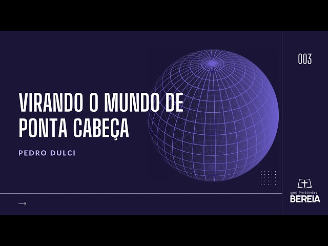 #3 VIRANDO O MUNDO DE PONTA CABEÇA - PEDRO DULCI