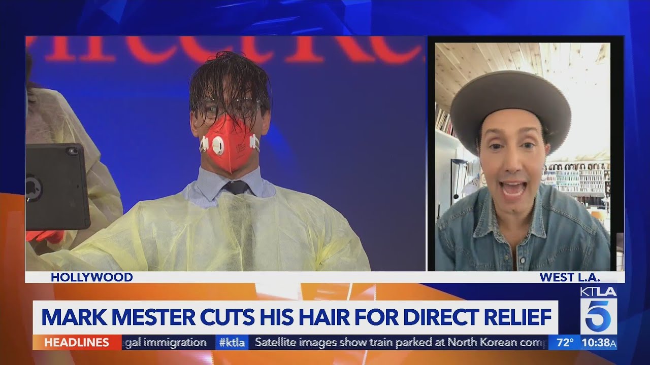 Mark Mester buzzes his hair for charity, helps raise $140,000 for Direct  Relief (part 1) - YouTube