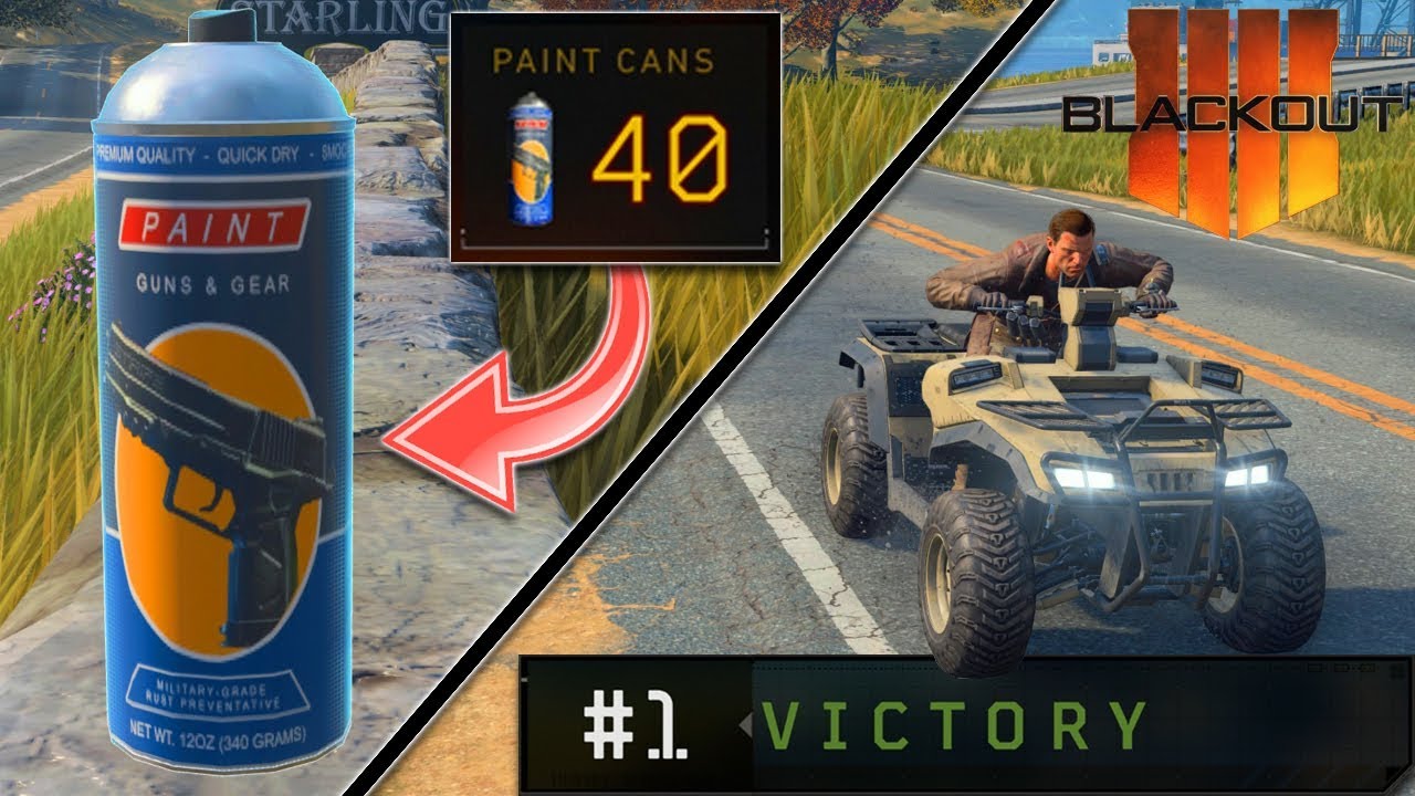 HOW TO GET 40+ PAINT CANS A GAME IN BLACKOUT! Best Method w/ Tips & Tricks (Black Ops 4)