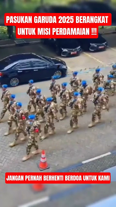 GARUDA 2025 TROOPS, READY TO UNDERTAKE PEACE MISSION😱 #tni #tniad #trending #kopassus #shorts #viral