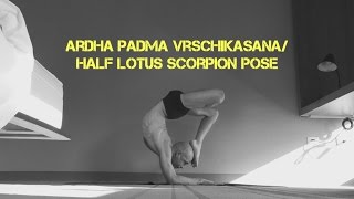 Ardha Padma Vrschikasana/Half Lotus Scorpion Pose