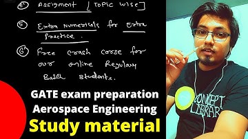 GATE Aerospace Engineering study material |  how to prepare | viru sir concept library | best advice