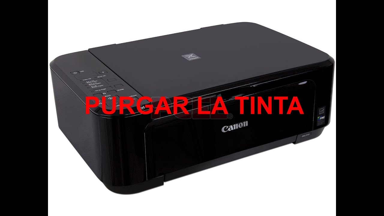 PURGAR TINTA IMPRESORA CANON MG3110 - YouTube