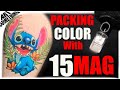 ✅How to Tattoo, COLOR PACKING with 15 MAG 🤘 Real time tattooing, TIPS TRICKS And MUCH MORE❗❗