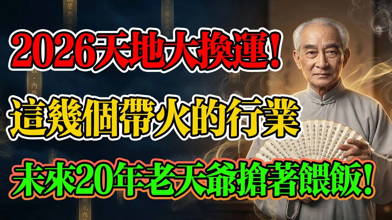 南懷瑾：2626年天地大換運，命中帶「火」的人或者這幾個帶火的行業，，未來20年將成為新時代的焦點！#南懷瑾 #九紫離火運 #佛學智慧 #逆天改命 #易經智慧 #三元九運 #五行火 #火運時代