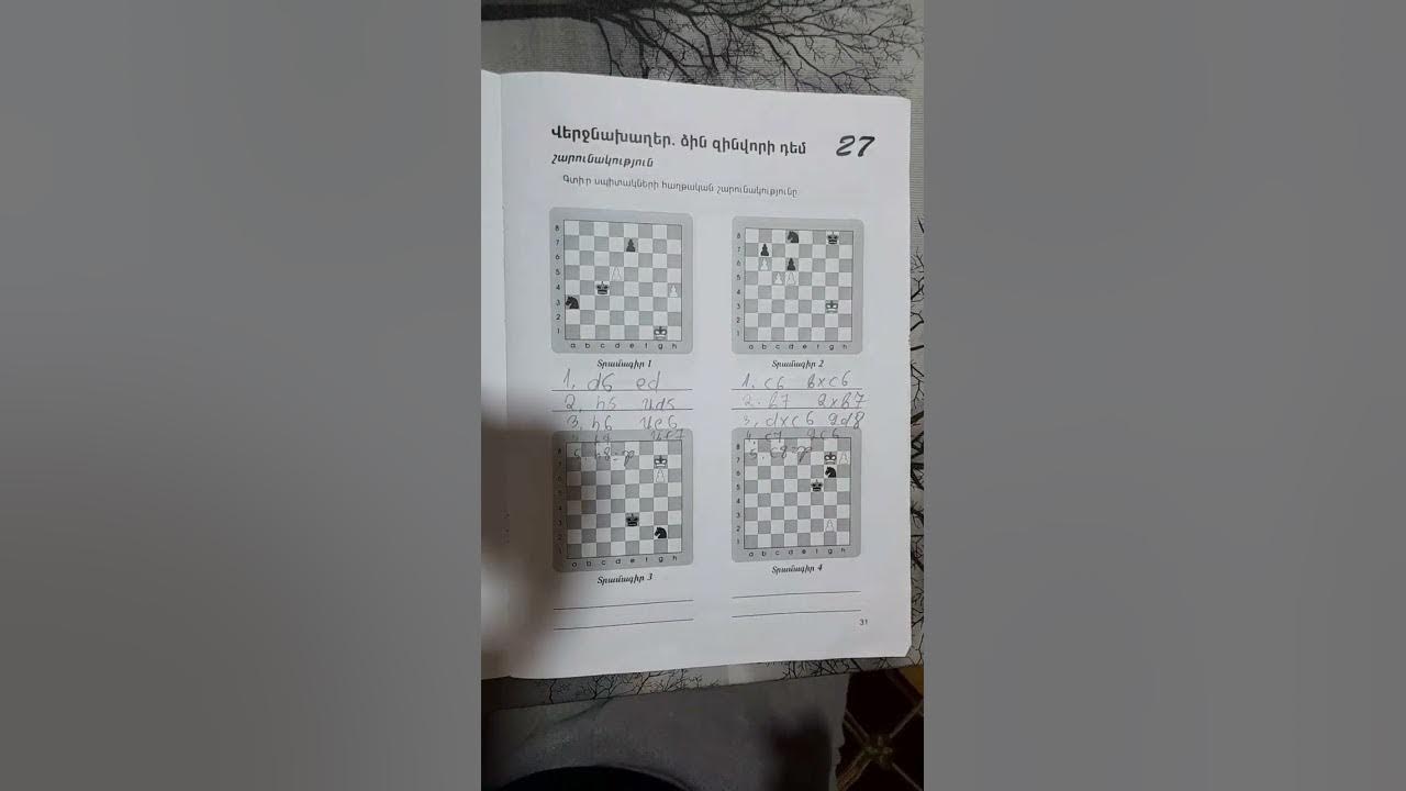 շախմատ 2 դասարան դաս 11 տետր