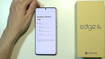How to Change Display Refresh Rate on Motorola Edge 50 Pro