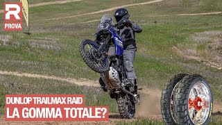 Migliore gomma 50/50 per maxi enduro? Prova su strada e in fuoristrada Dunlop Trailmax Raid