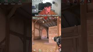 Sheriff better than Vandal ? 🧐 #vyom #valorant