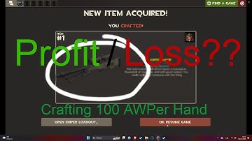TF2 Crafting 100 AWPer Hand, is it profitable?