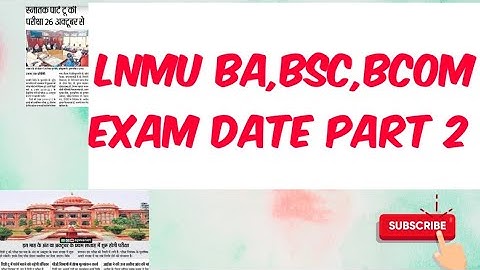lnmu part 2 exam date 2021