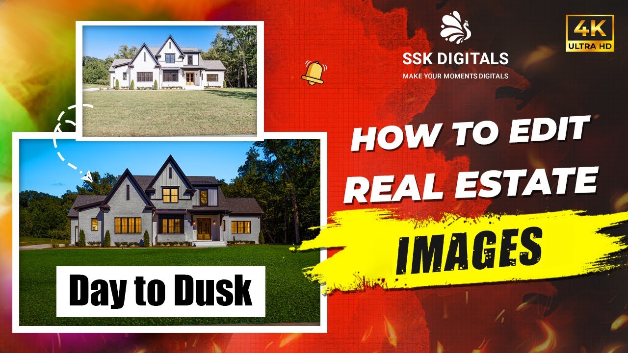How to edit Day to Dusk Images in Real Estate Photo Editing 