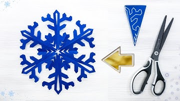 ❄️ Magical Paper Snowflake Tutorial for Christmas Decorations!