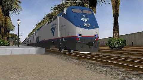 (MSTS/Open Rails) Amtrak Southwest Chief Reroute Departs Dunktown