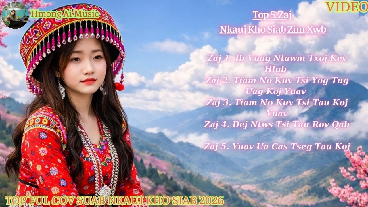 Top 5 Zaj Nkauj Kho Siab NugTau Tu Siab Heev l Cover Hmong Ai Music#SuabNkaujKhoSiab#HmongAiMusic