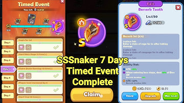 SSSnaker 7 Days Timed Event Complete