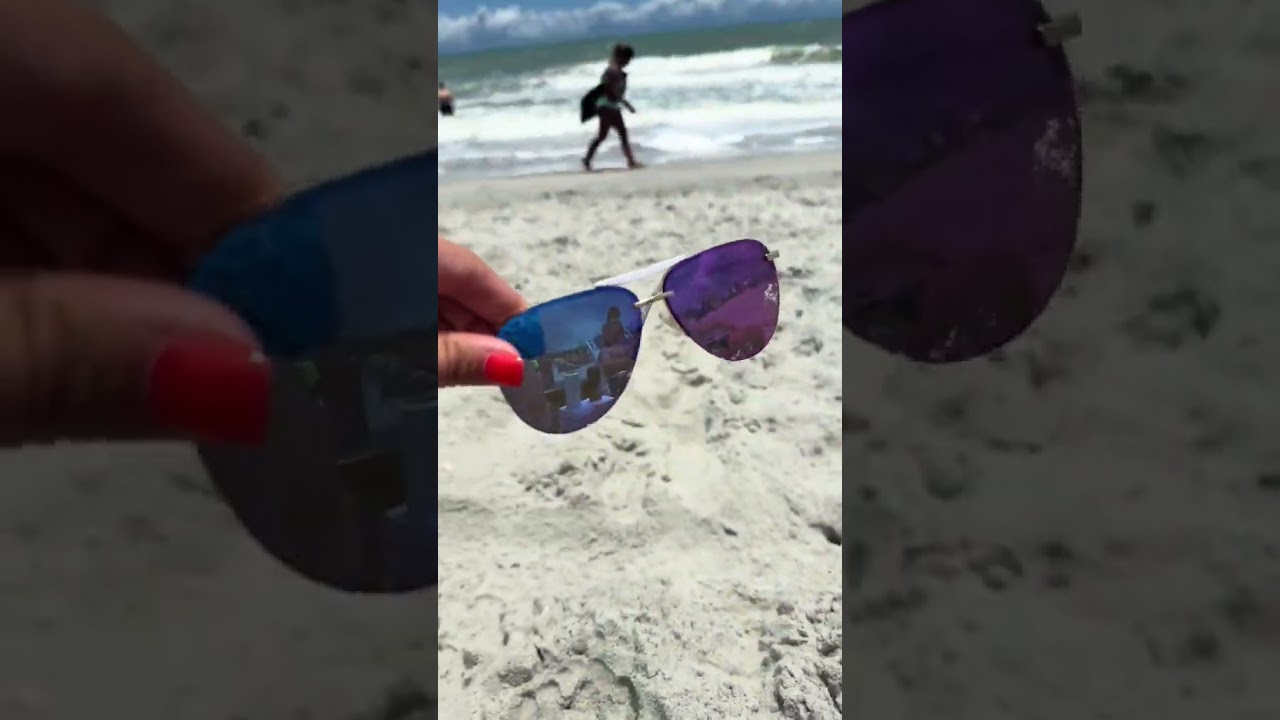 Tahoe Gold Purple Mirror Sunglasses for Summer 💜