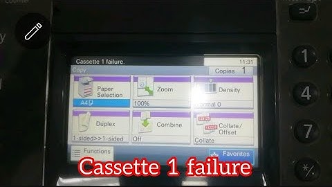Cassette 1/2 failure solution Kyocera Photocopier
